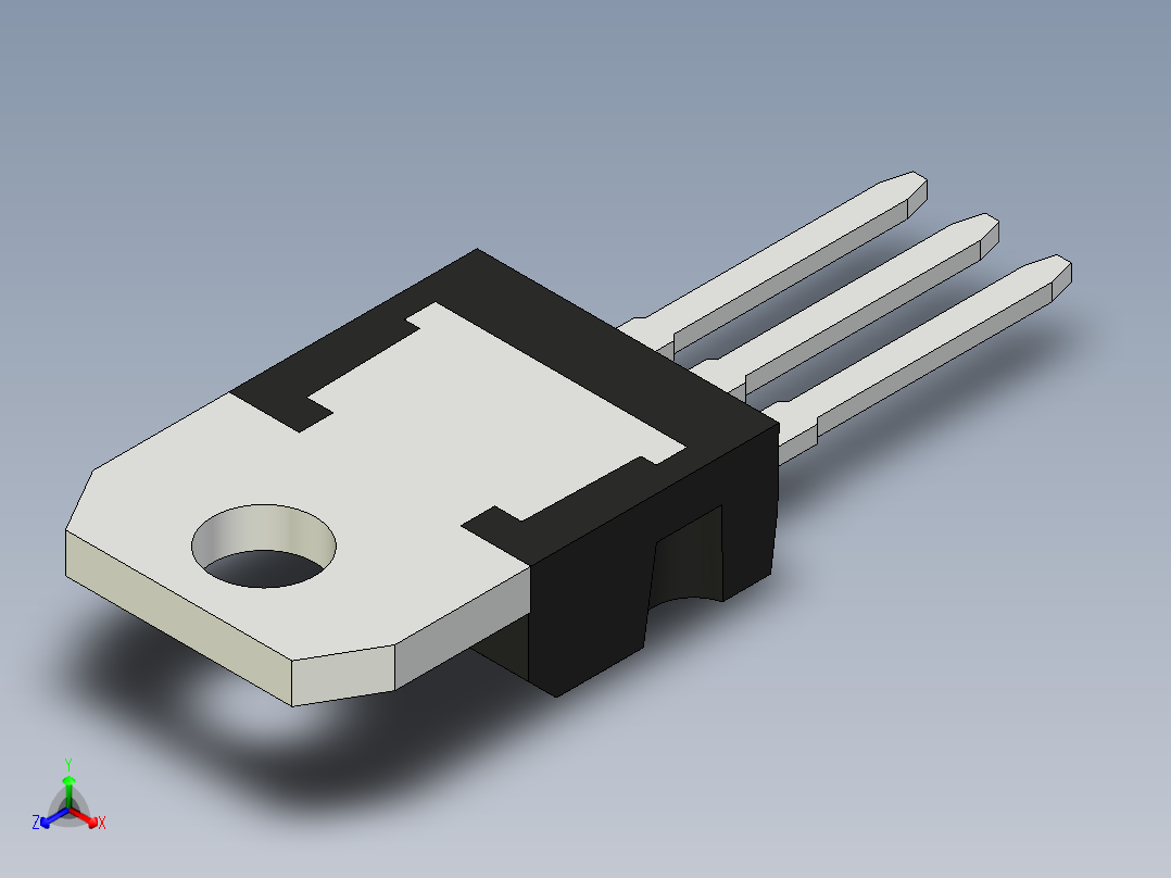 TO-220AB-ST正等轴测图