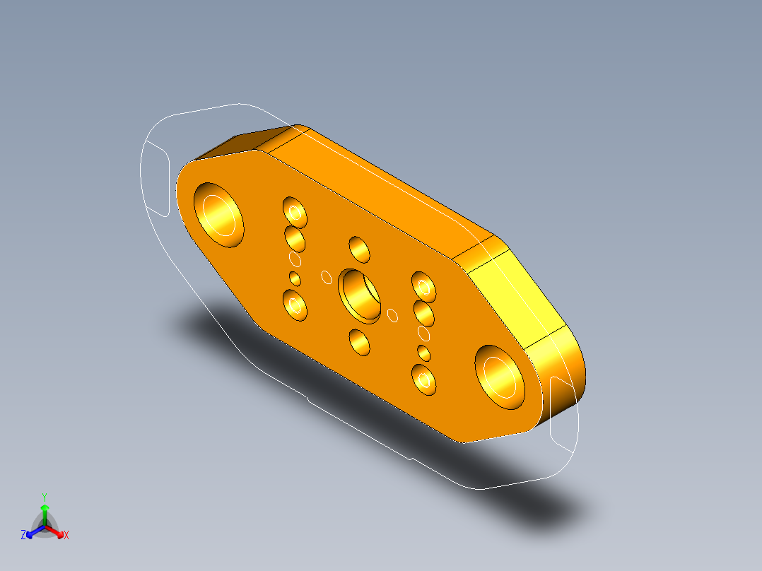 指针冲孔落料复合模（CAD图+UG三维）正等轴测图