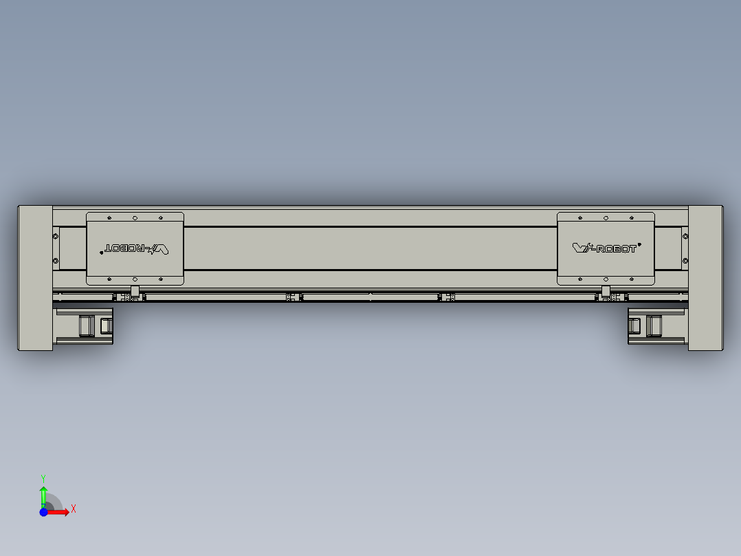 威洛博双电机滑台-VC14D2-S250-BLR-P40-C6前视图