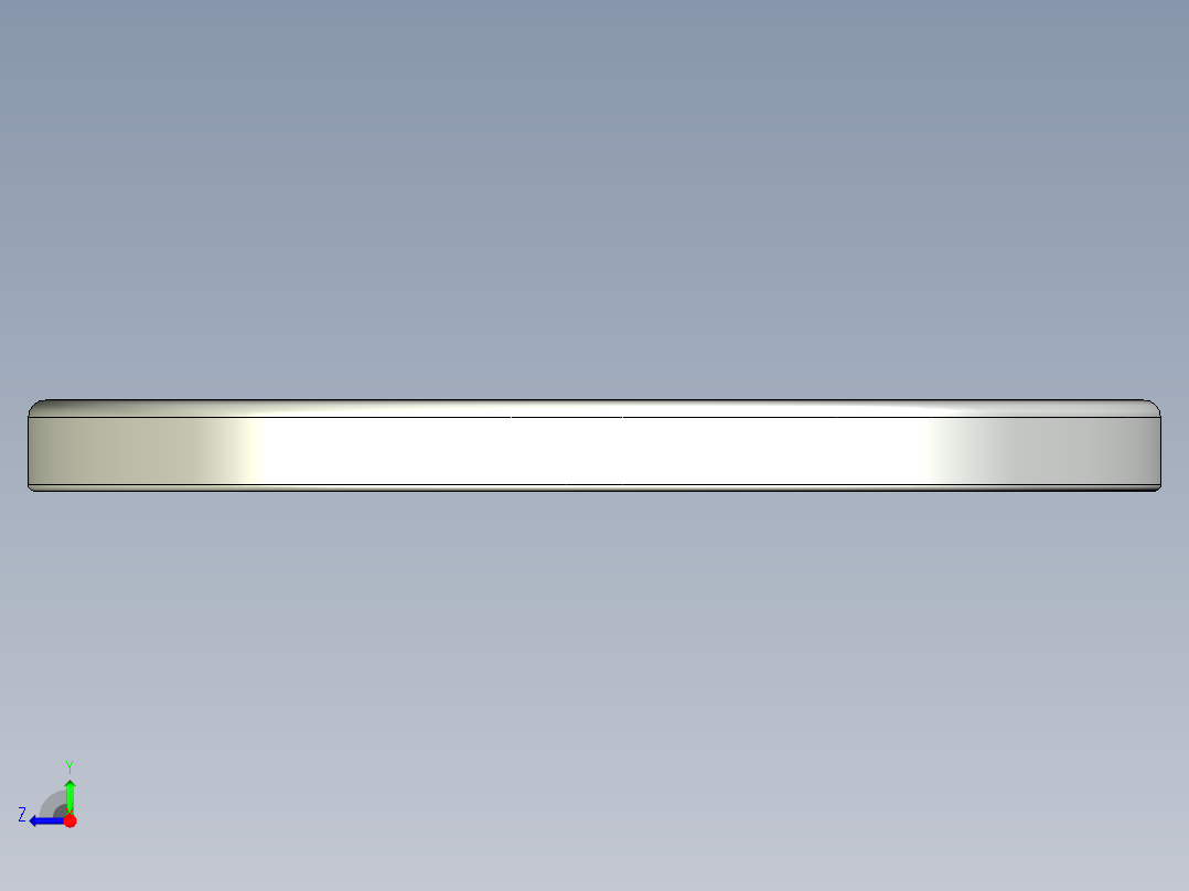 紧固件-IGES 0.3750 Flat Washer右视图