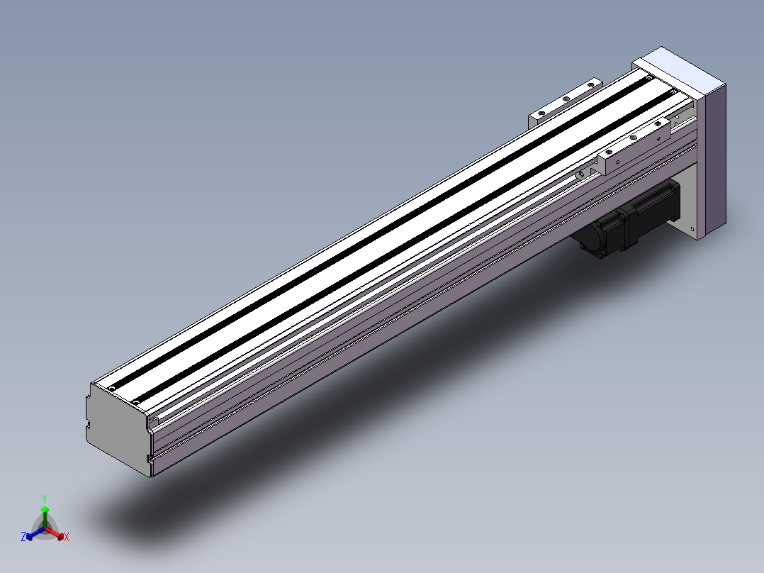 精密模组MY80S-T10-500L-P10B-BM-C4正等轴测图