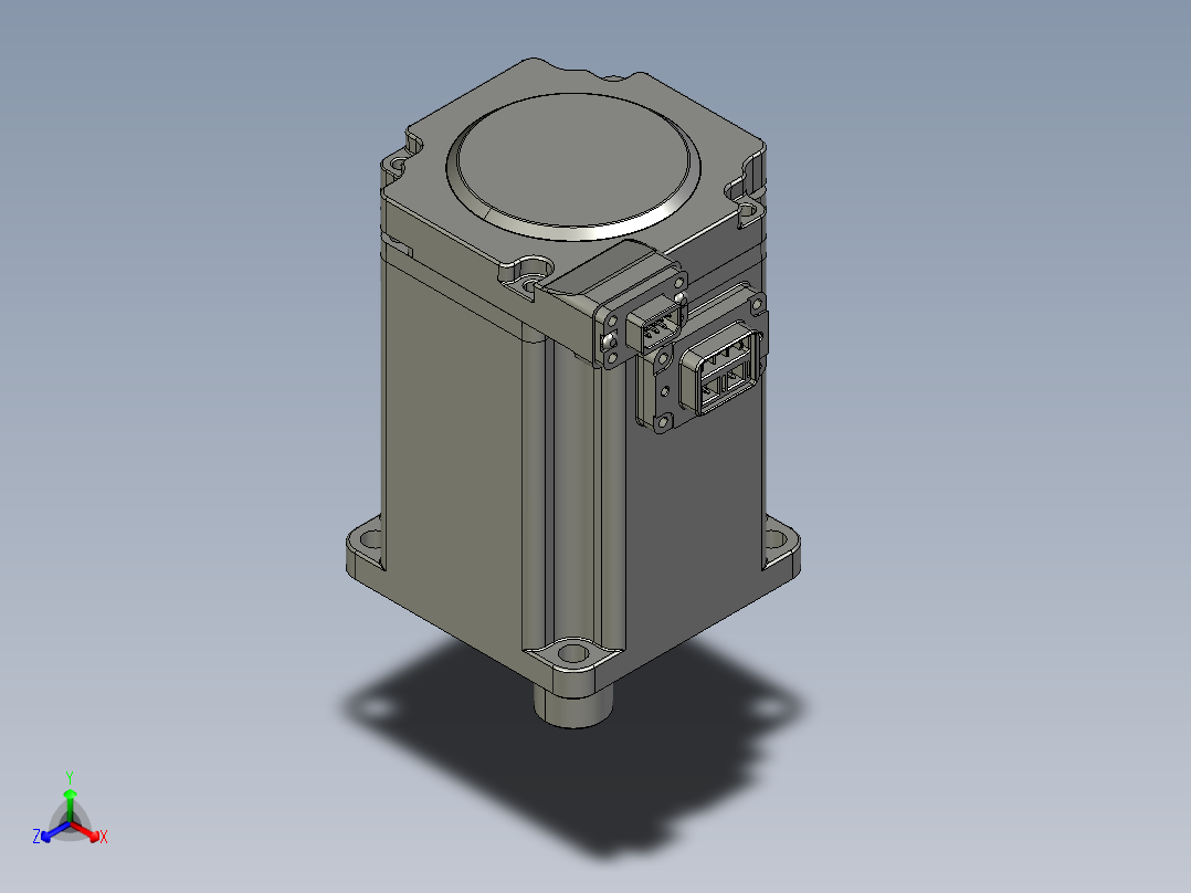电机MS6S-60CN30B3-20P4-S.STEP正等轴测图