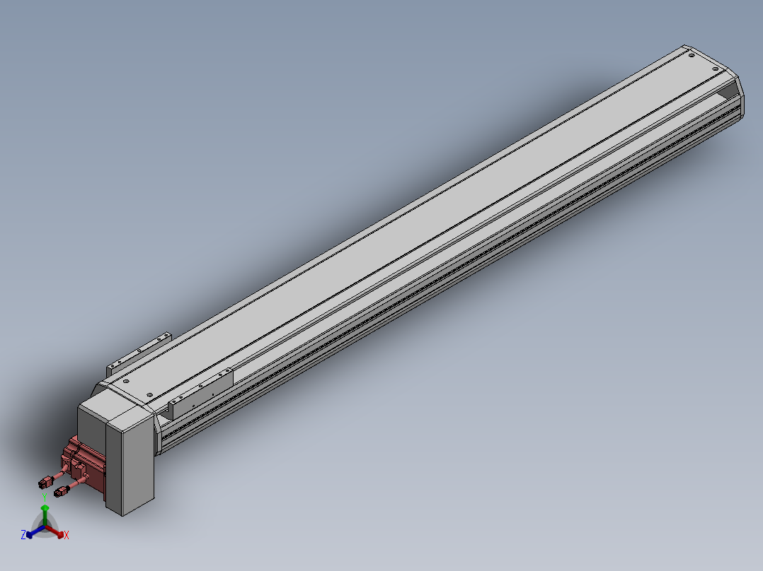 精密模组MT170-L125-1200-RD-M75-C4正等轴测图