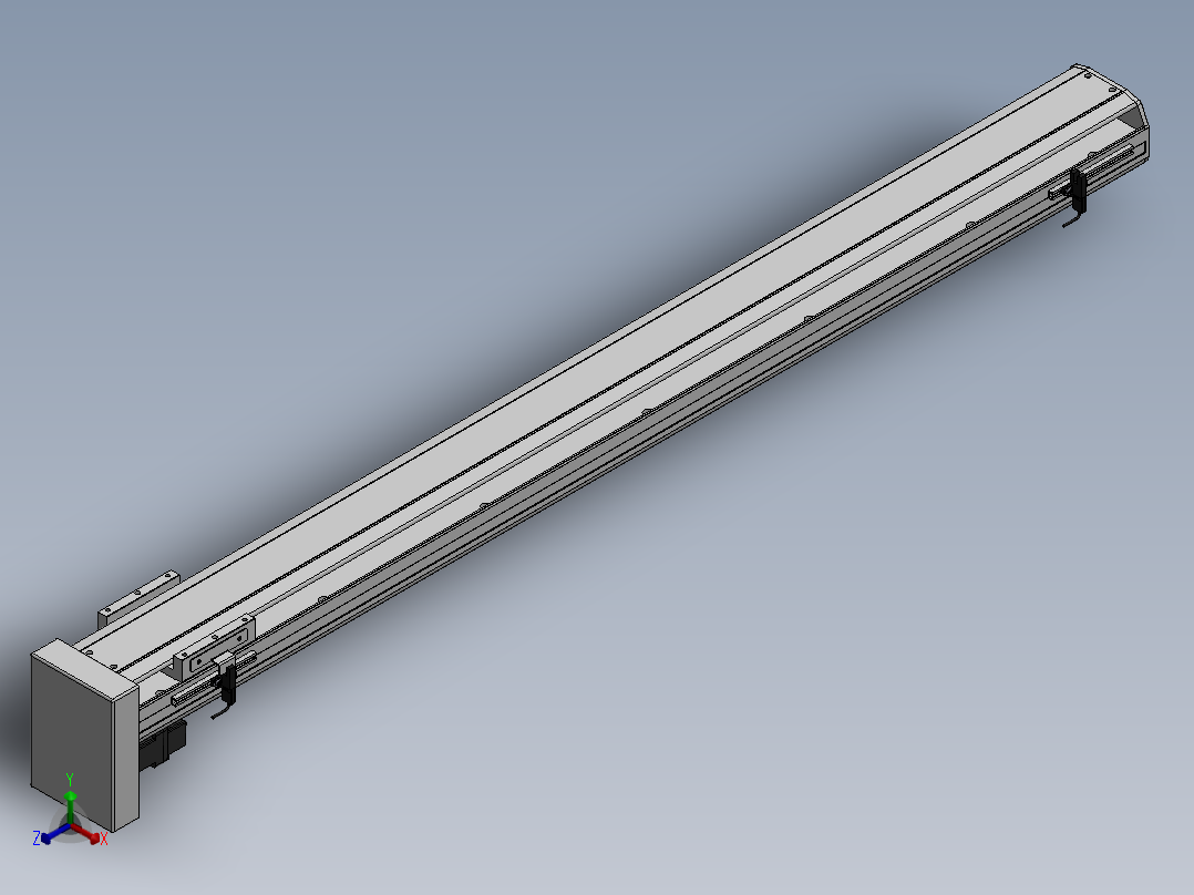 精密模组MY100-T10-1050L-BM-P10B-C4-C正等轴测图