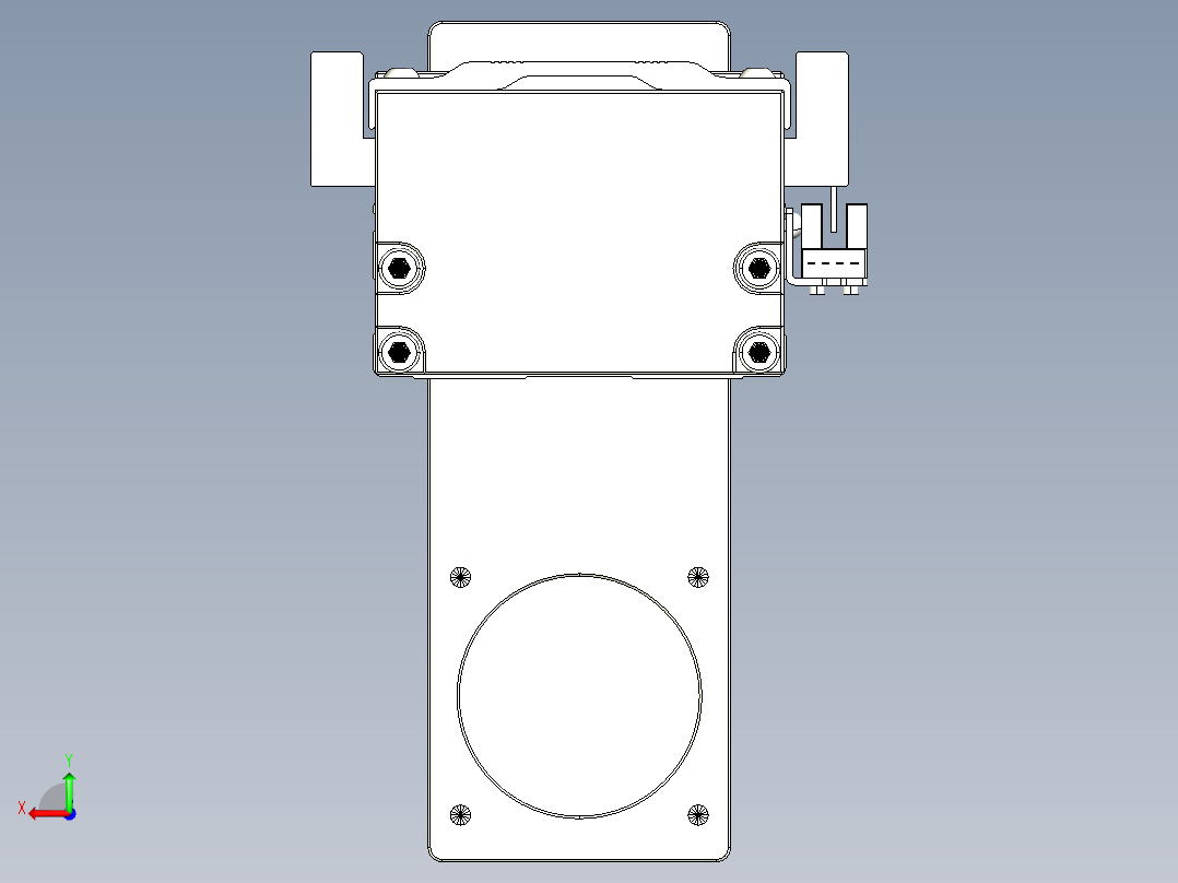 TPA-KNR-86E-1610C-L1000A1-MP-H40-N3线性模块铝制底座后视图