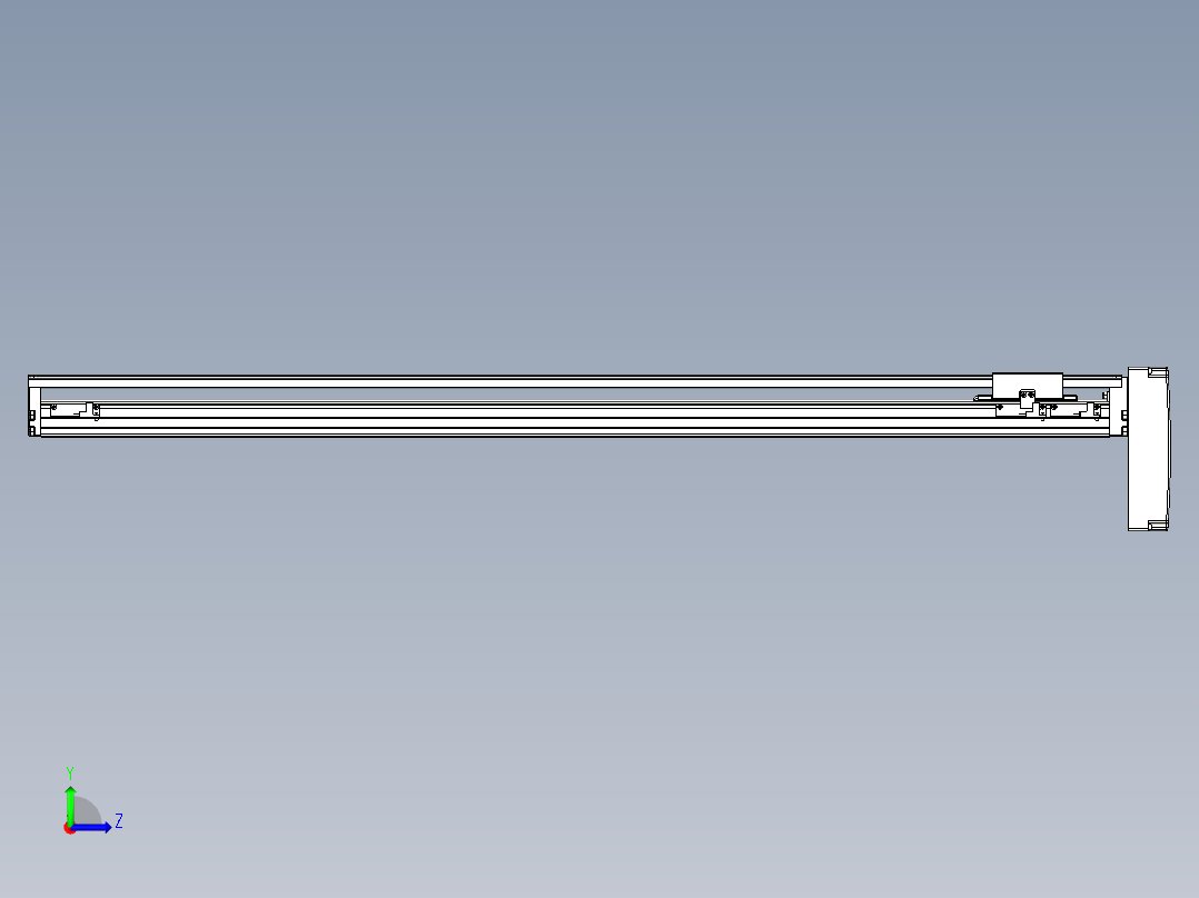 TPA-KNR-86E-1610C-L1000A1-MP-H40-N3线性模块铝制底座左视图