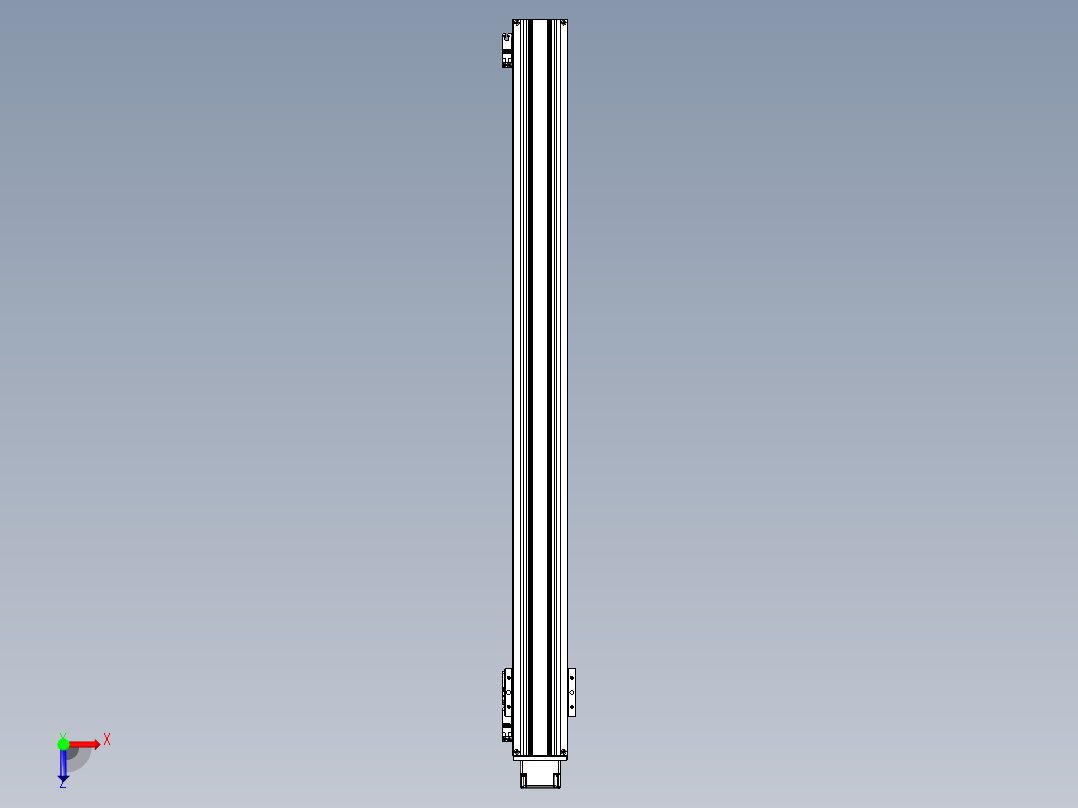 TPA-KNR-86E-1610C-L1000A1-MP-H40-N3线性模块铝制底座俯视图
