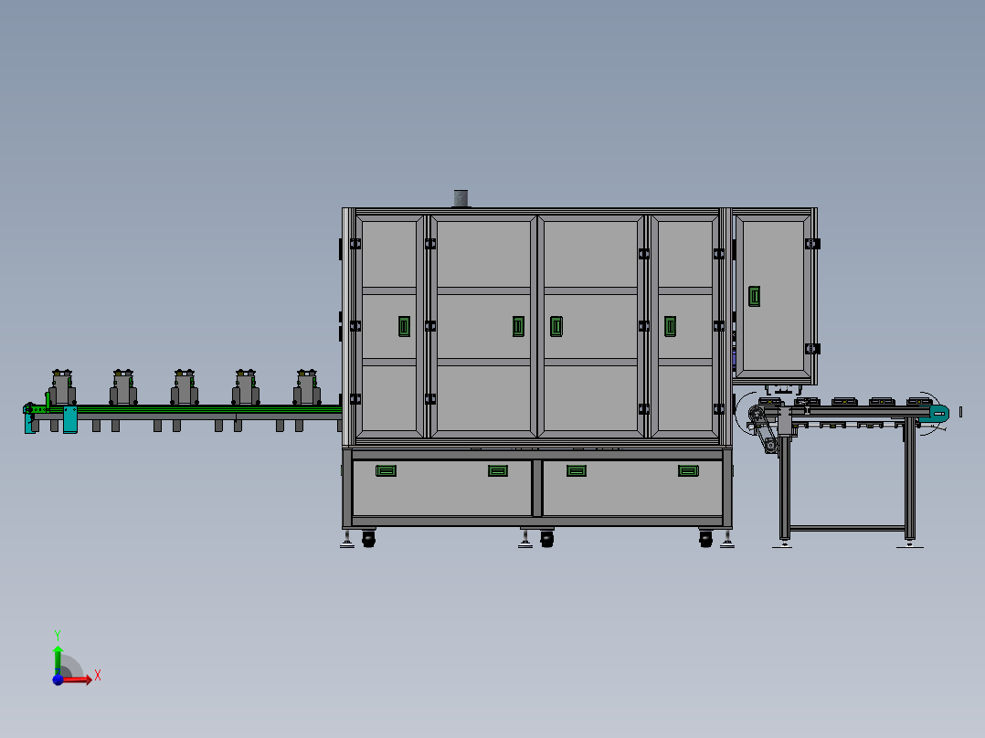 折极耳上保持架机sw18可编辑前视图