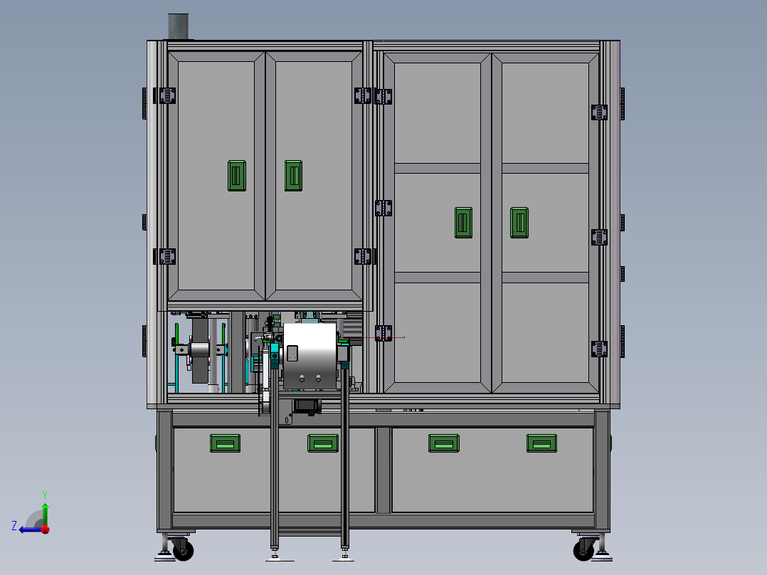 折极耳上保持架机sw18可编辑右视图