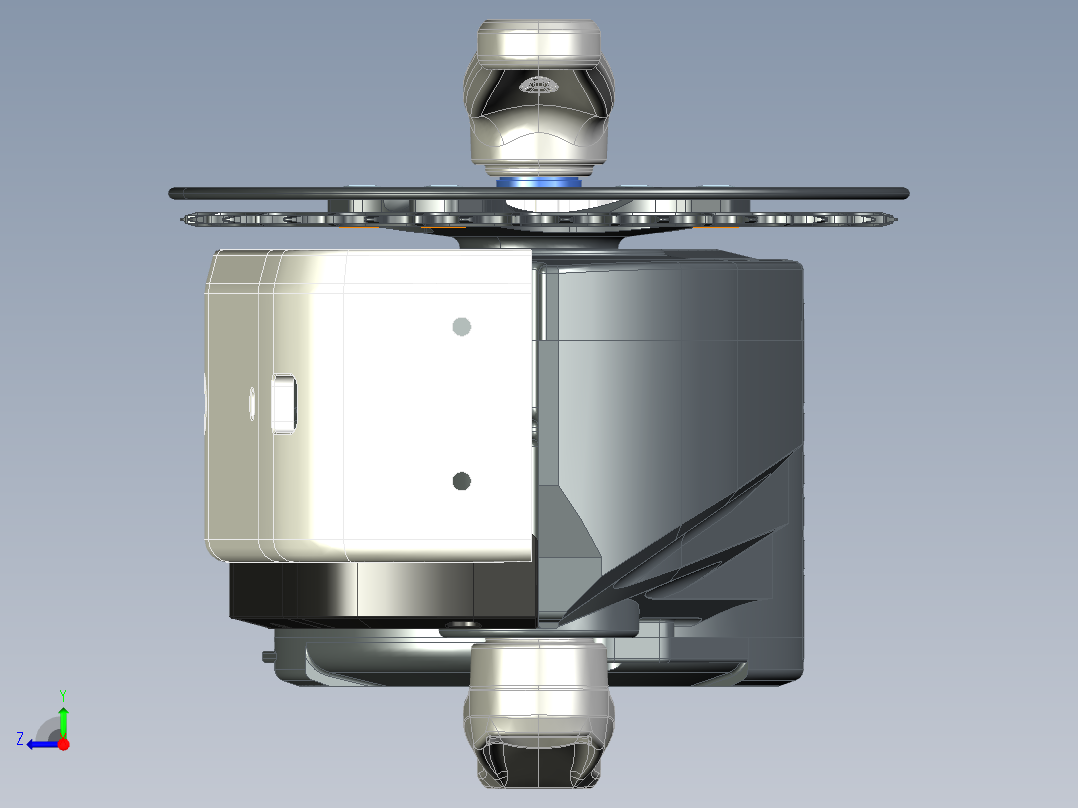 巴旺M620G510型电动自行车右视图