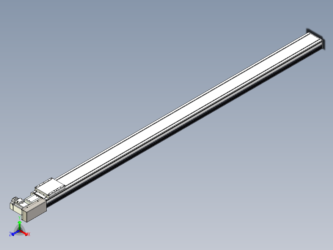 同步带全封闭直线模组TPA-HCB-105D-90-L1850-MR-C-P20-N3正等轴测图