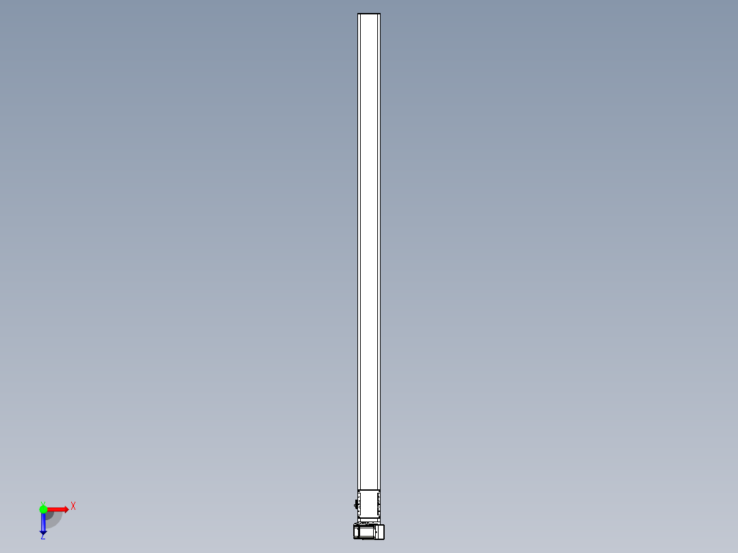 同步带全封闭直线模组TPA-HCB-105D-90-L2100-RU-Y-P20-N3俯视图