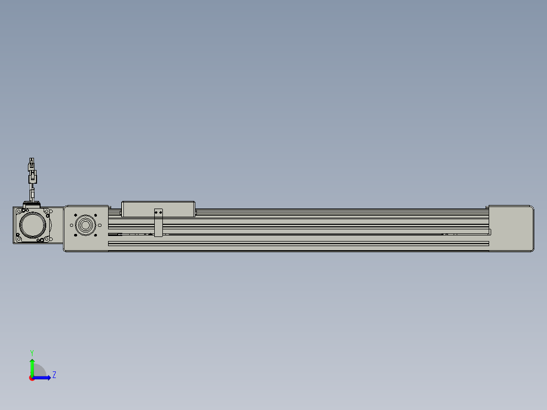 威洛博直线电机模组EB6-L70-S500-BR-P40-MS3左视图