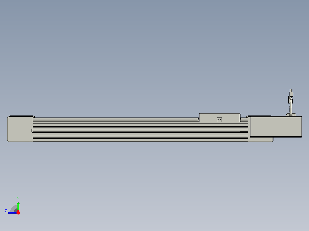 威洛博直线电机模组EB6-L70-S500-BR-P40-MS3右视图