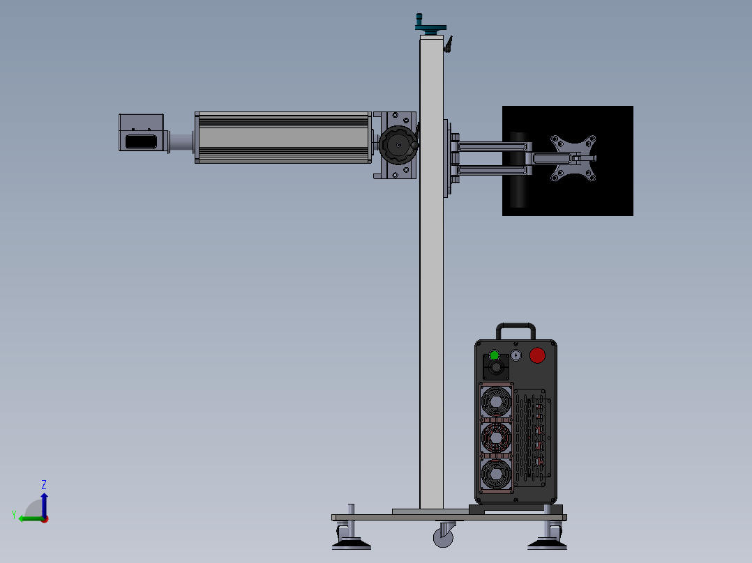 飞行光纤打标机前视图