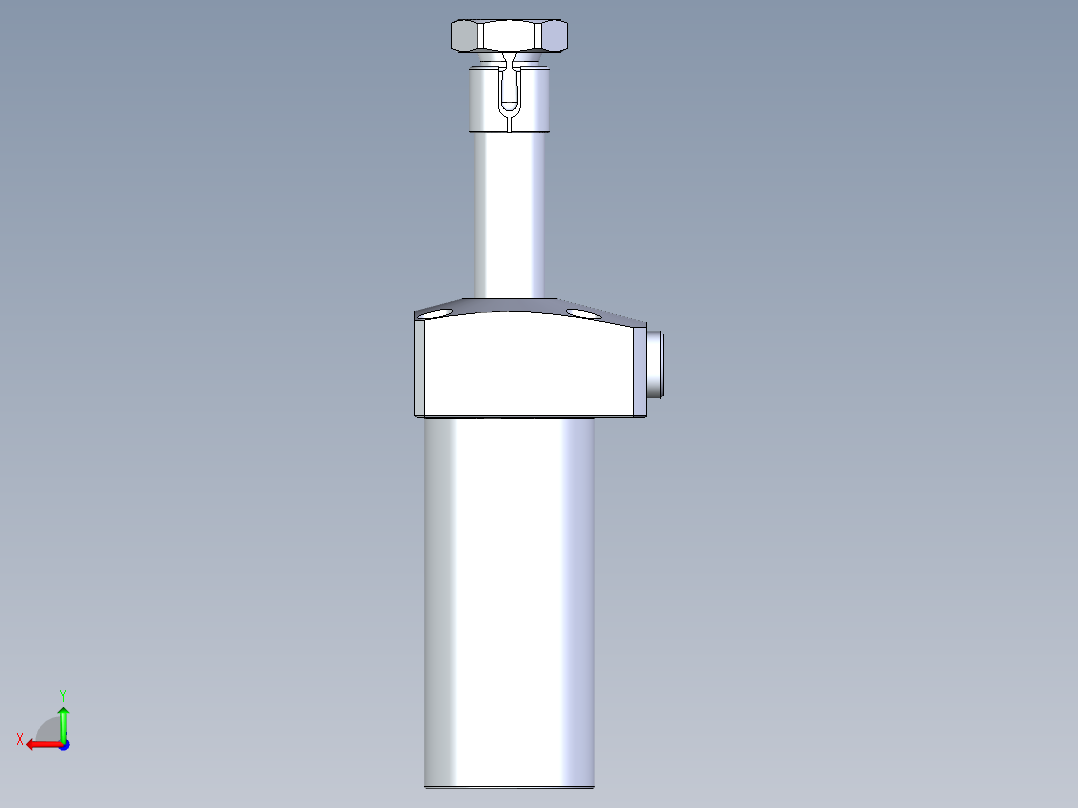 KOSMEKLHA0360-CL-Q25多系列多零件图纸模型后视图