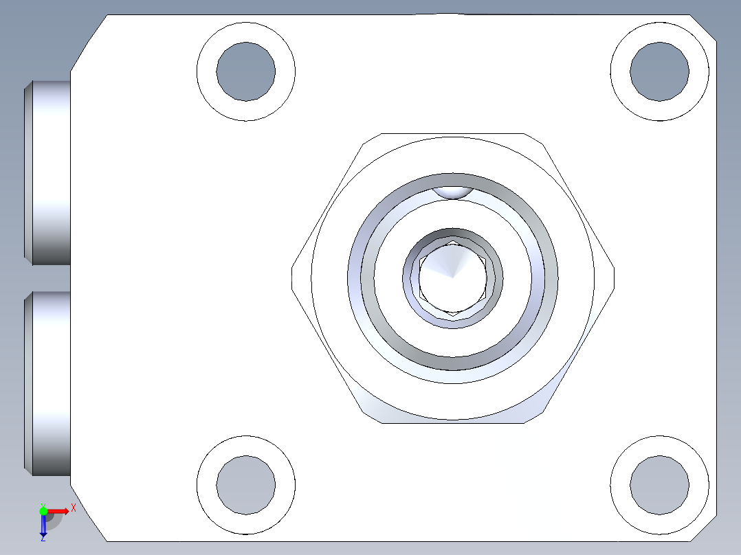 KOSMEKLHA0360-CL-Q25多系列多零件图纸模型俯视图