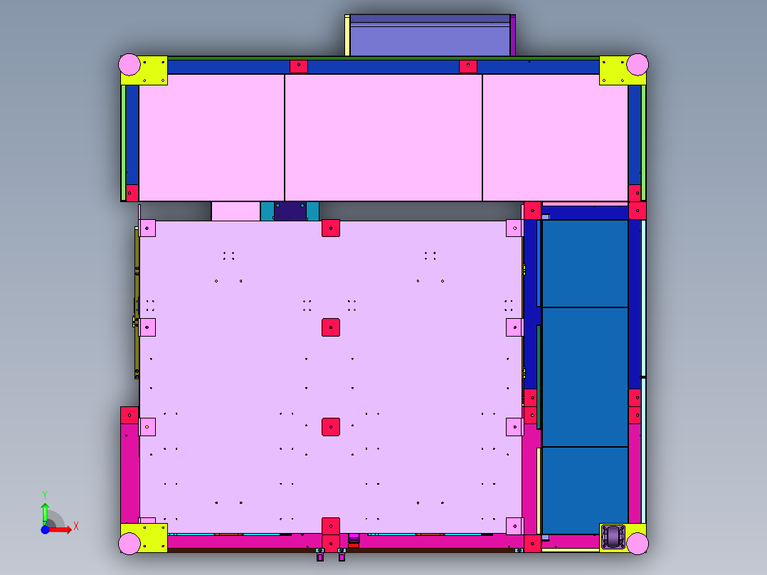 吸塑料盘通用上料装置前视图