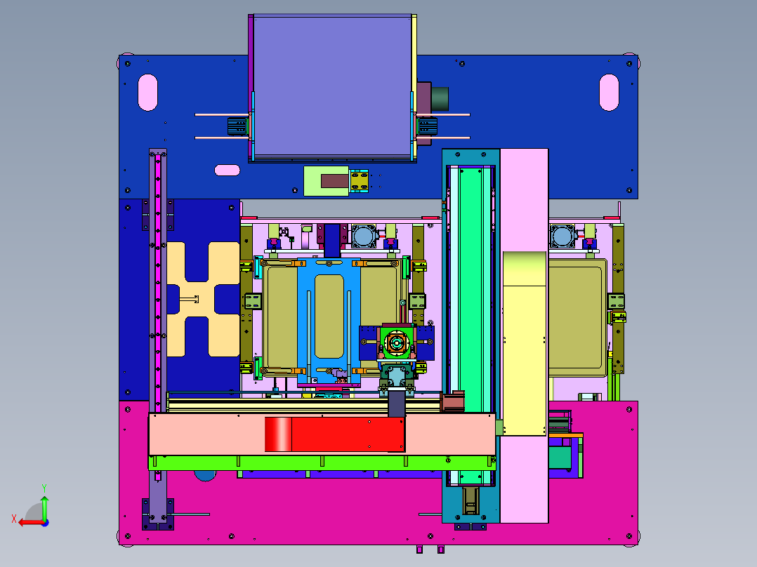 吸塑料盘通用上料装置后视图