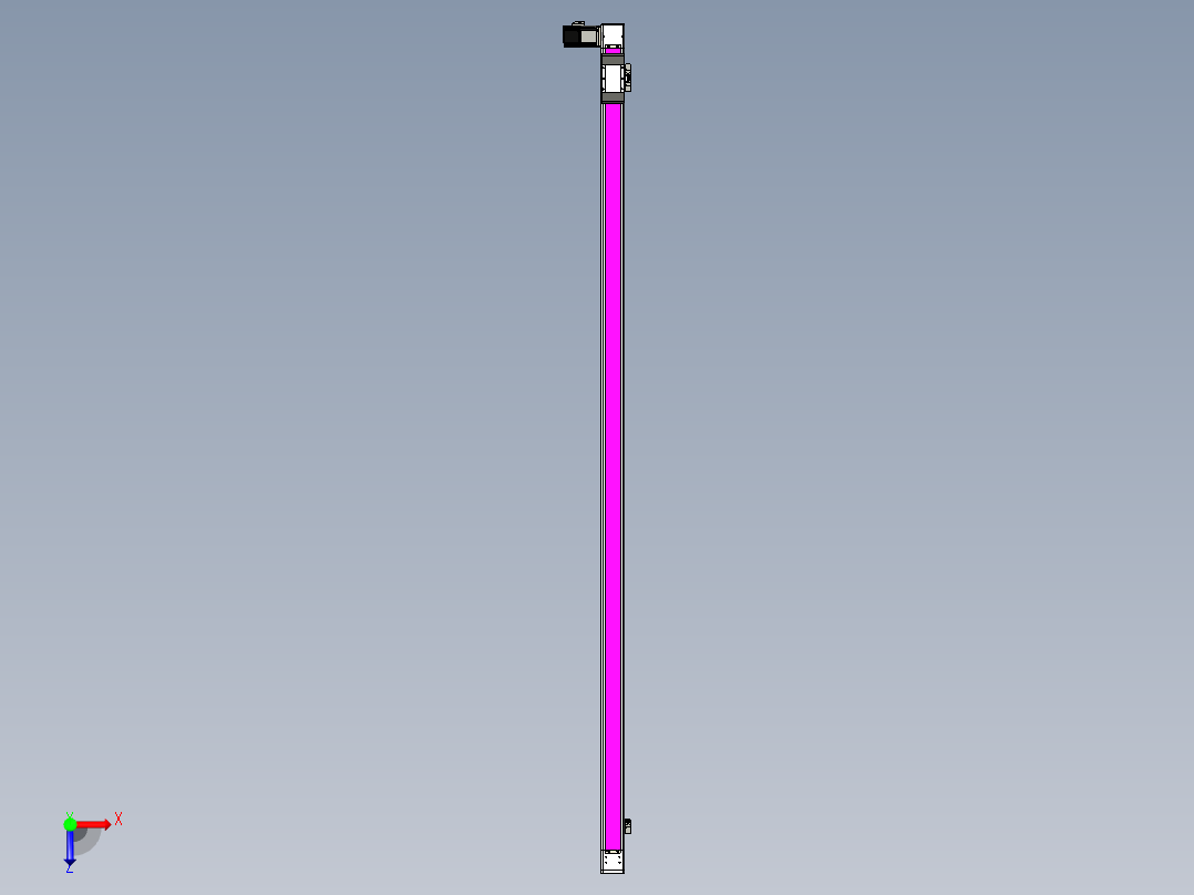 同步带滑台-欧规BC6-L120-S2100-L-P40-D3俯视图