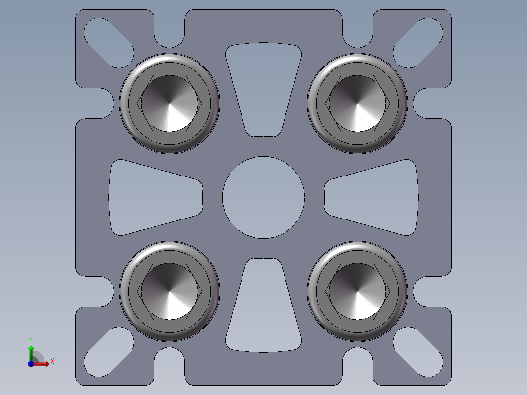 铝型材及其附件5.32.40.8080.M20前视图