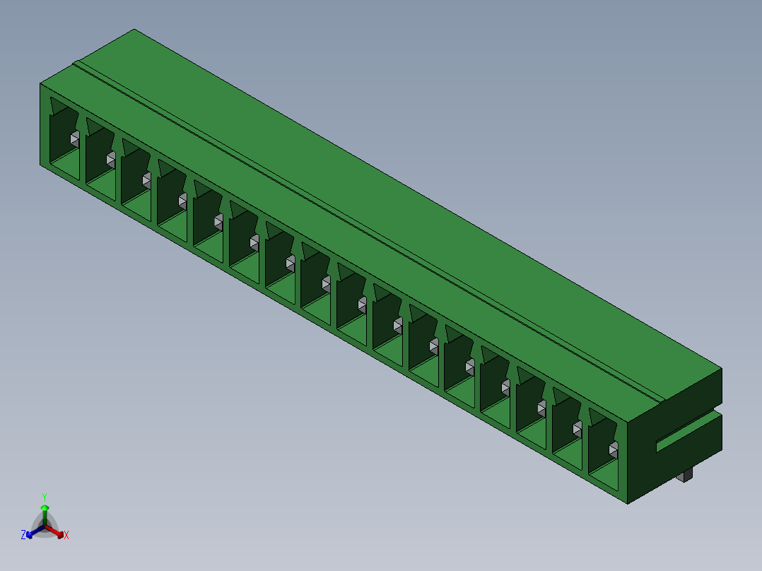 solidworks <span style='color: red'>PCB</span>16<span style='color: red'>针</span>插座