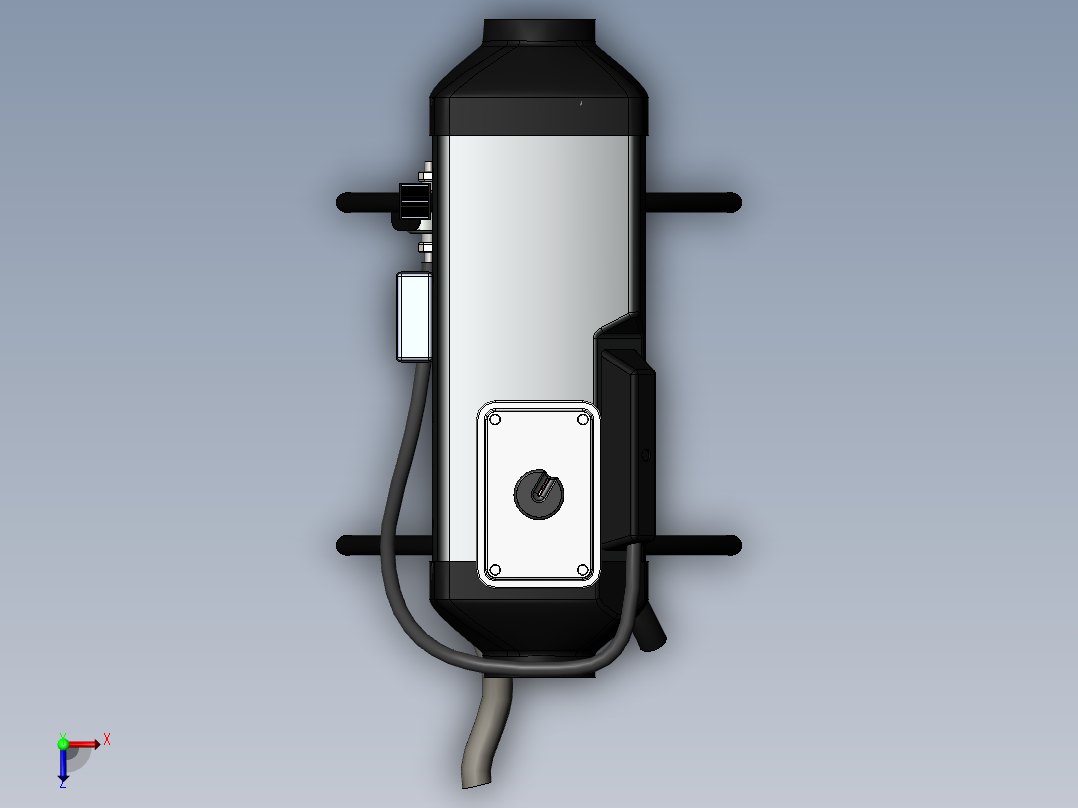 5kW柴油加热器俯视图