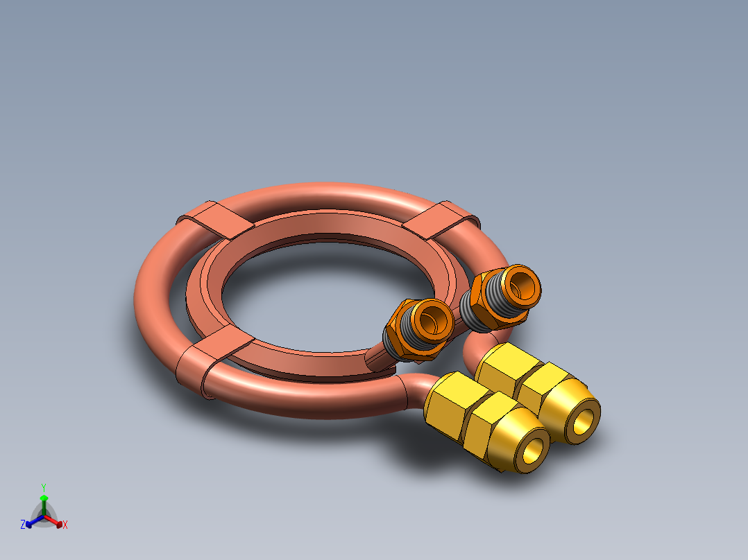 高频加热模块正等轴测图