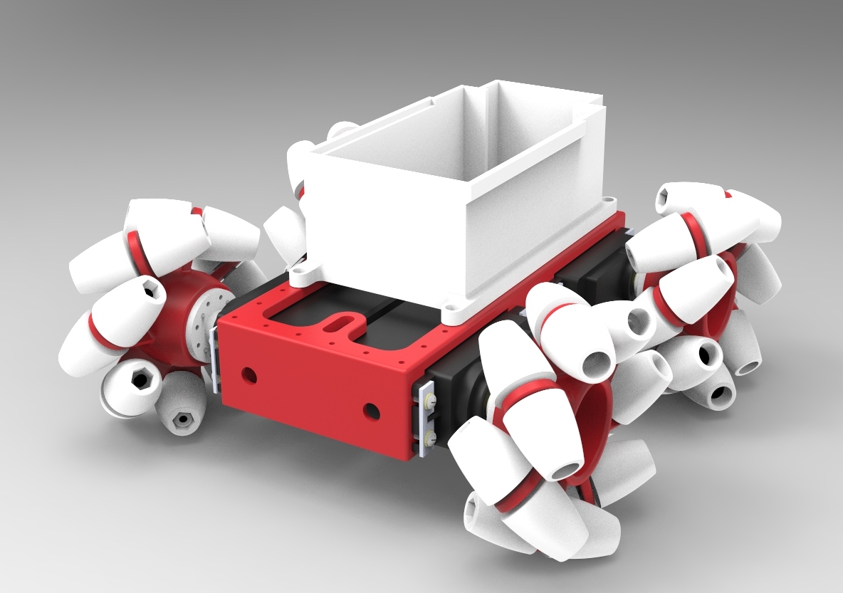 Oddbot麦克纳姆轮平台小车模型3D图纸 STEP格式