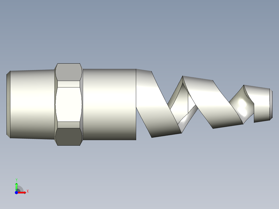 螺旋喷嘴4分前视图
