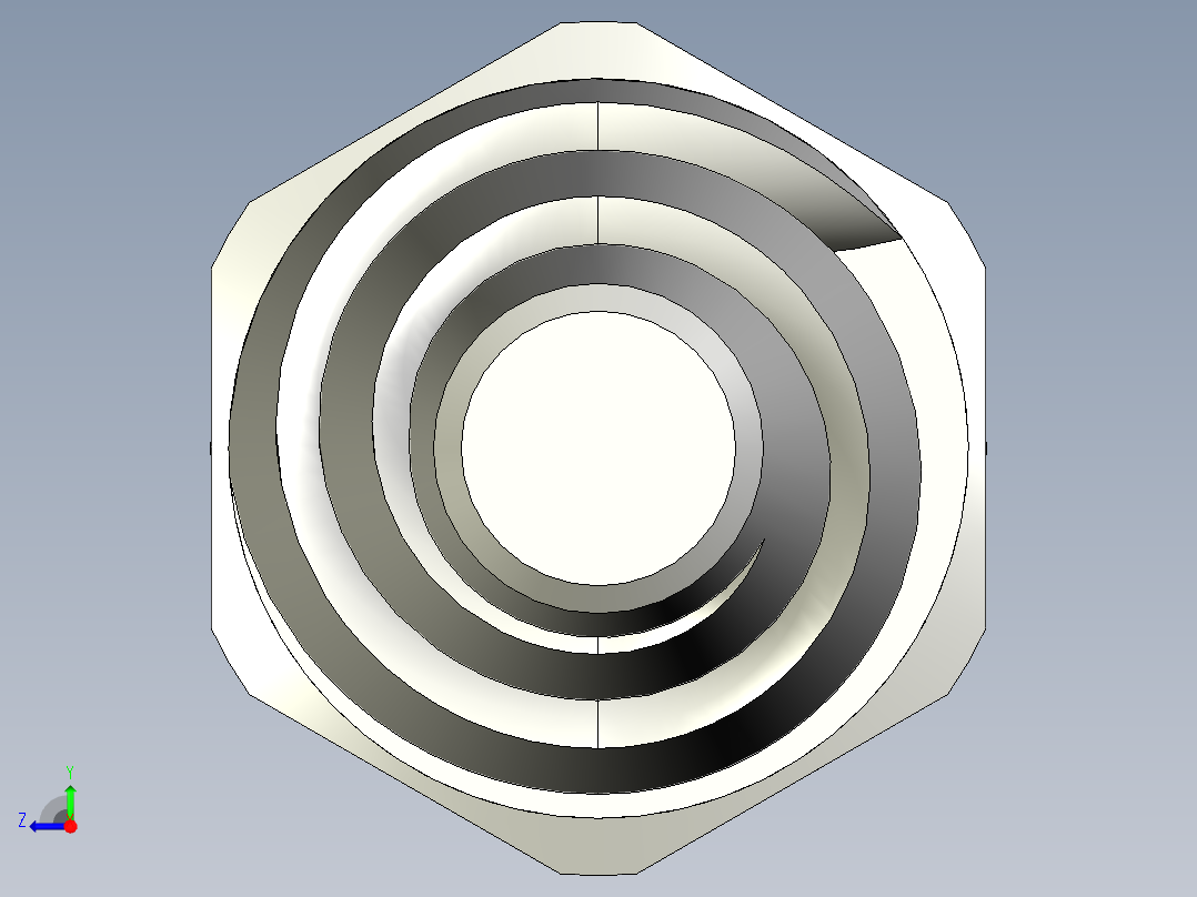 螺旋喷嘴4分右视图