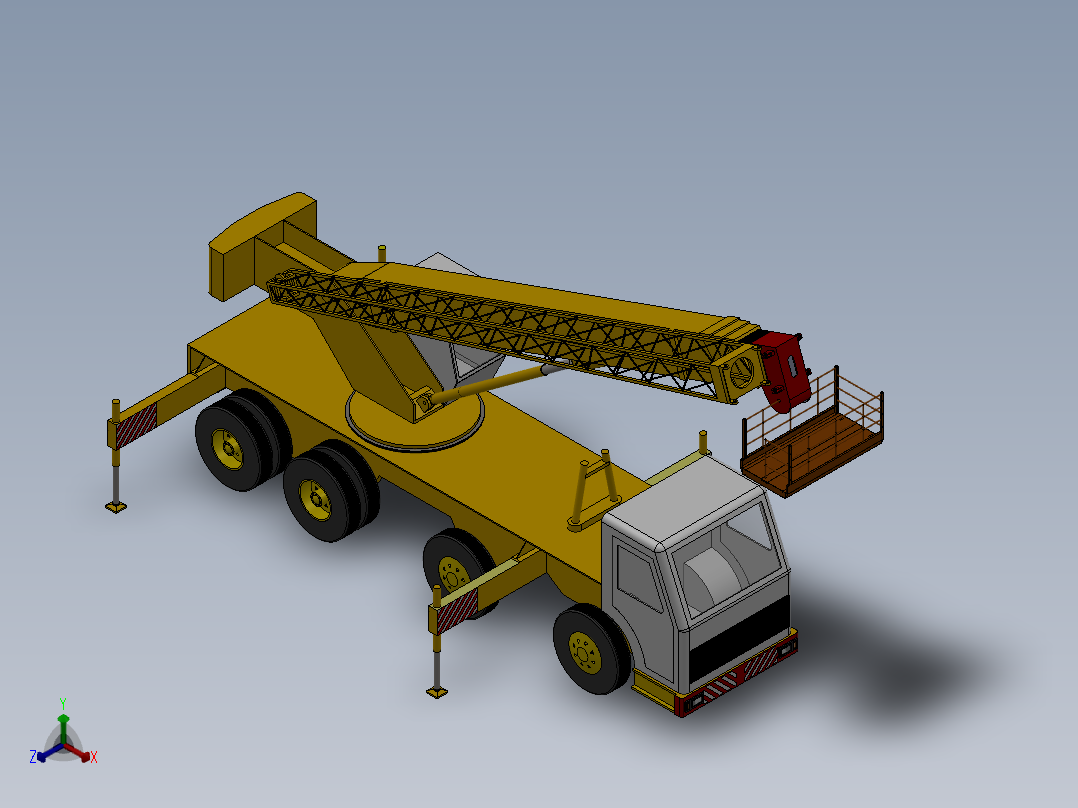 伸缩臂式高空作业车设计-直臂式【<span style='color: red'>3D</span>三维SW模型+CAD图纸+说明】