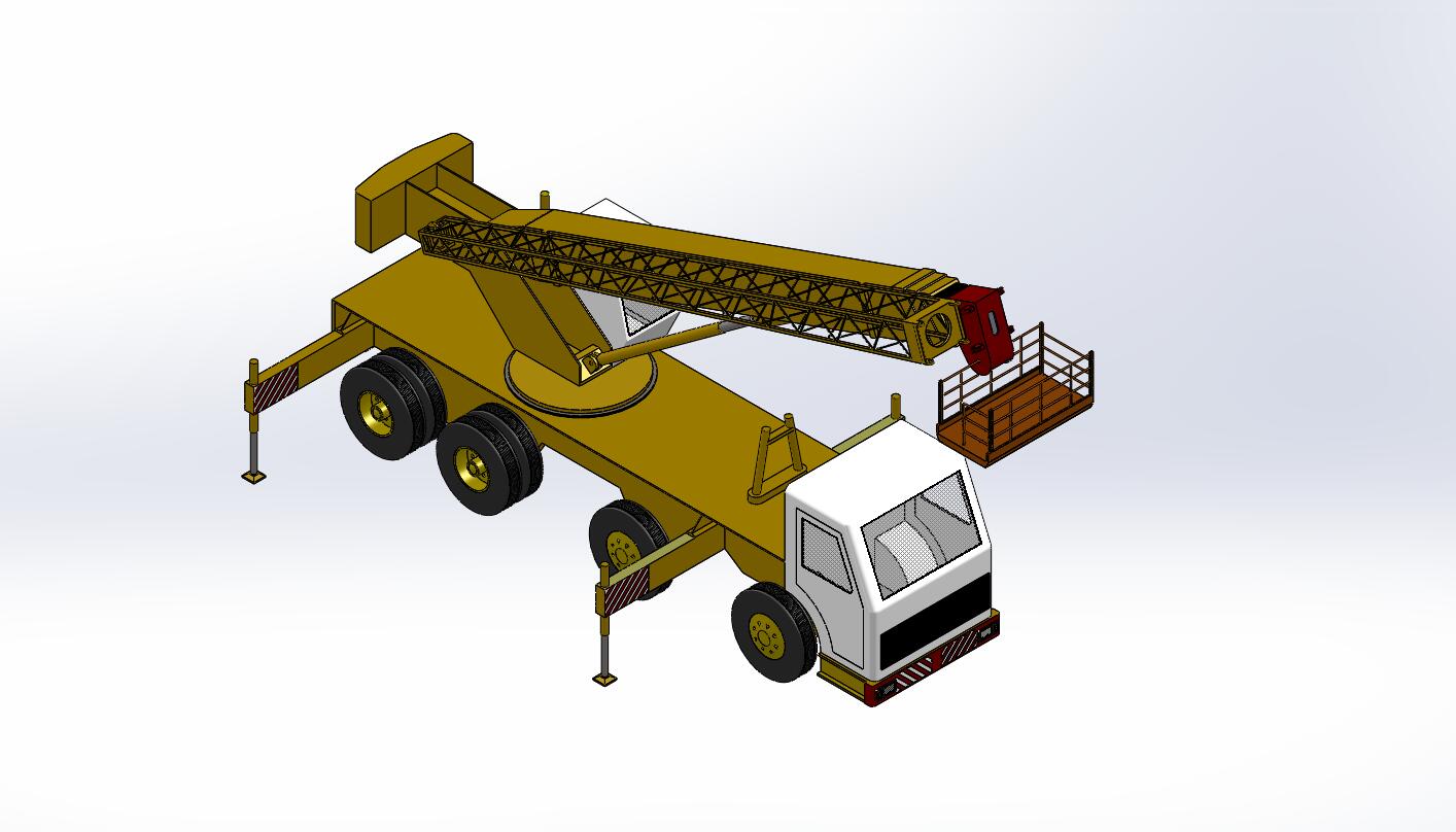 伸缩臂式高空作业车设计-直臂式【3D三维SW模型+CAD图纸+说明】