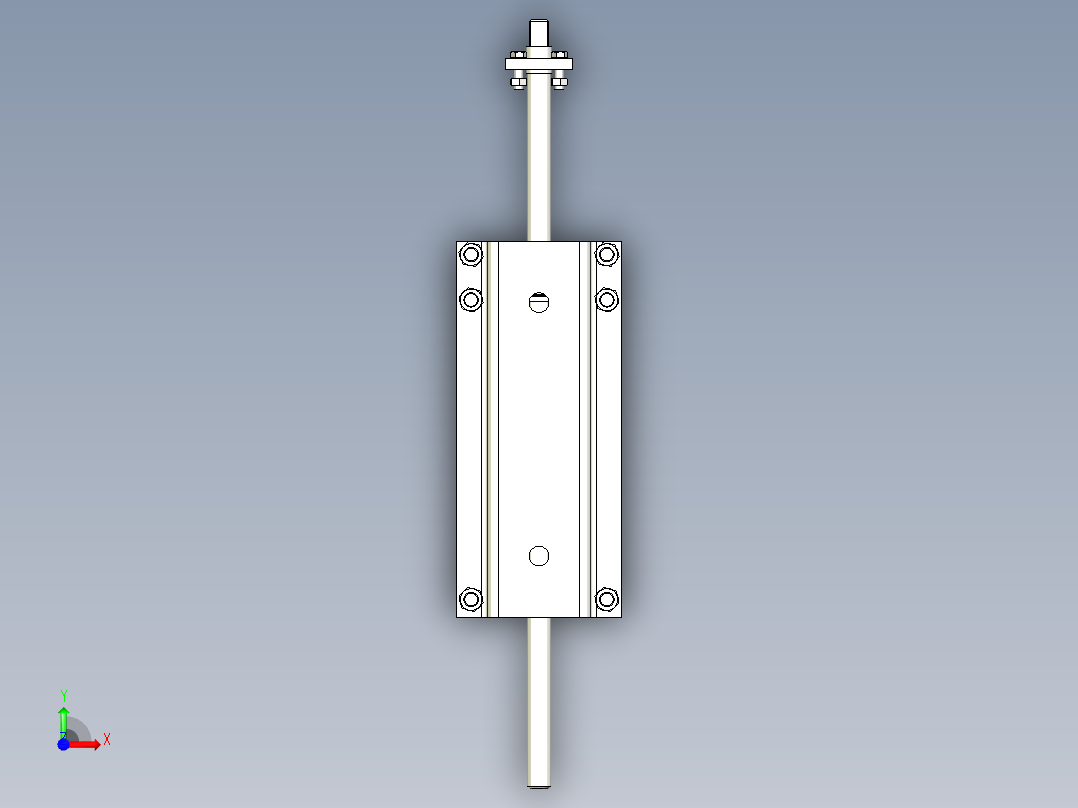 TD75型带式输送机螺旋拉紧装置 TD2D1前视图