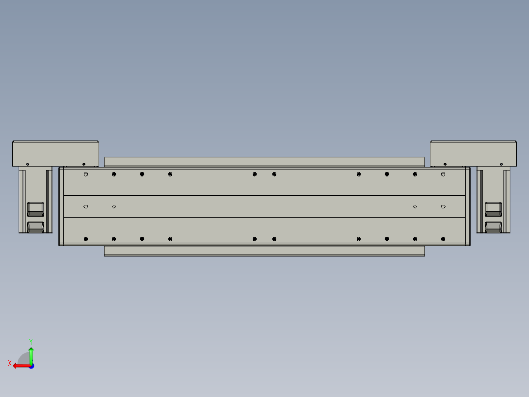 威洛博双电机滑台-VBC14S2-L50-S150-BLR-P40-C6后视图
