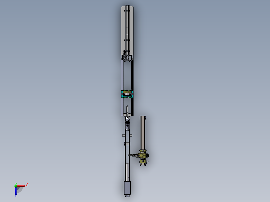 门窗型材切割机俯视图
