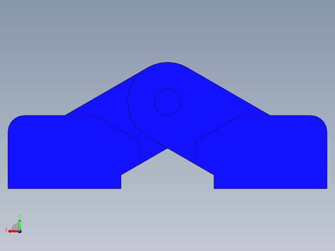 工程塑膠鉸鏈(B)CFA-3D多系列多零件图纸模型后视图
