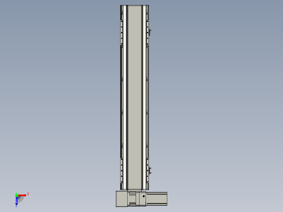 直线模组LHB17-L40-S800-LU设计图纸俯视图