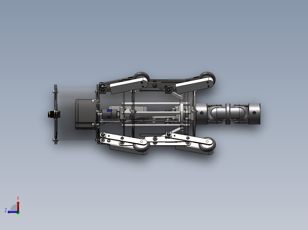 管道自动清洁机器人三维SW+CAD