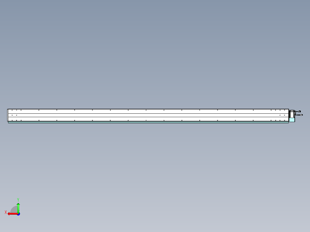 威洛博VBC同步带传动一无尘环境VBC14-L45-S2850-BLD-ZP40-C3后视图