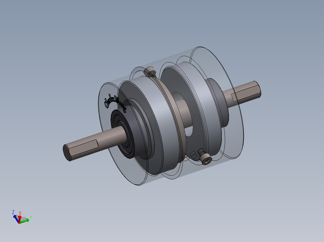 永磁阻尼器三维SW模型
