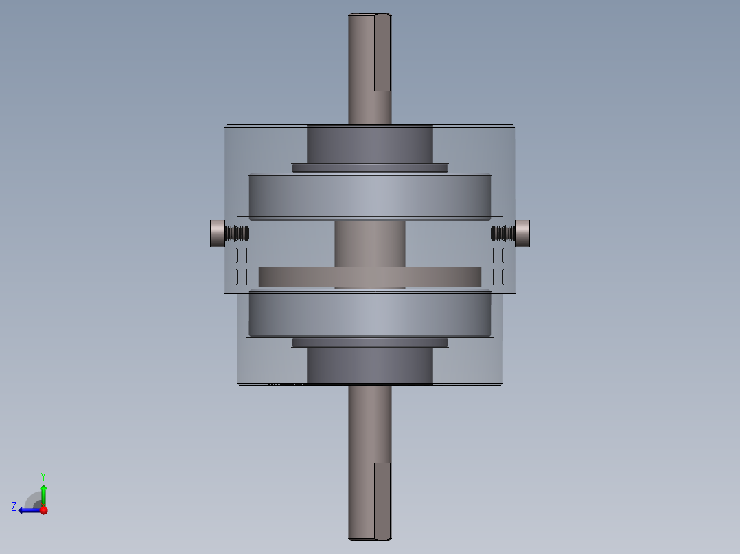 永磁阻尼器三维SW模型右视图