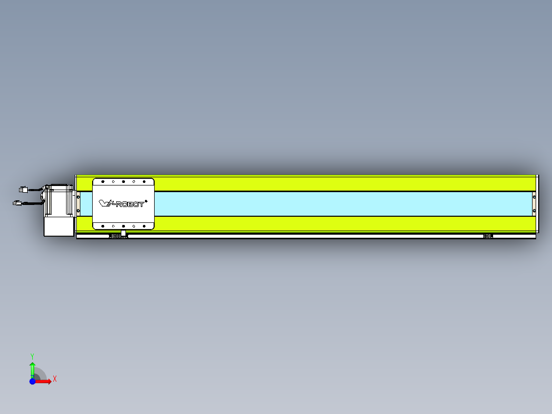 威洛博VBC同步带传动一无尘环境VBC17-L45-S1050-BLU-ZP75-C3前视图