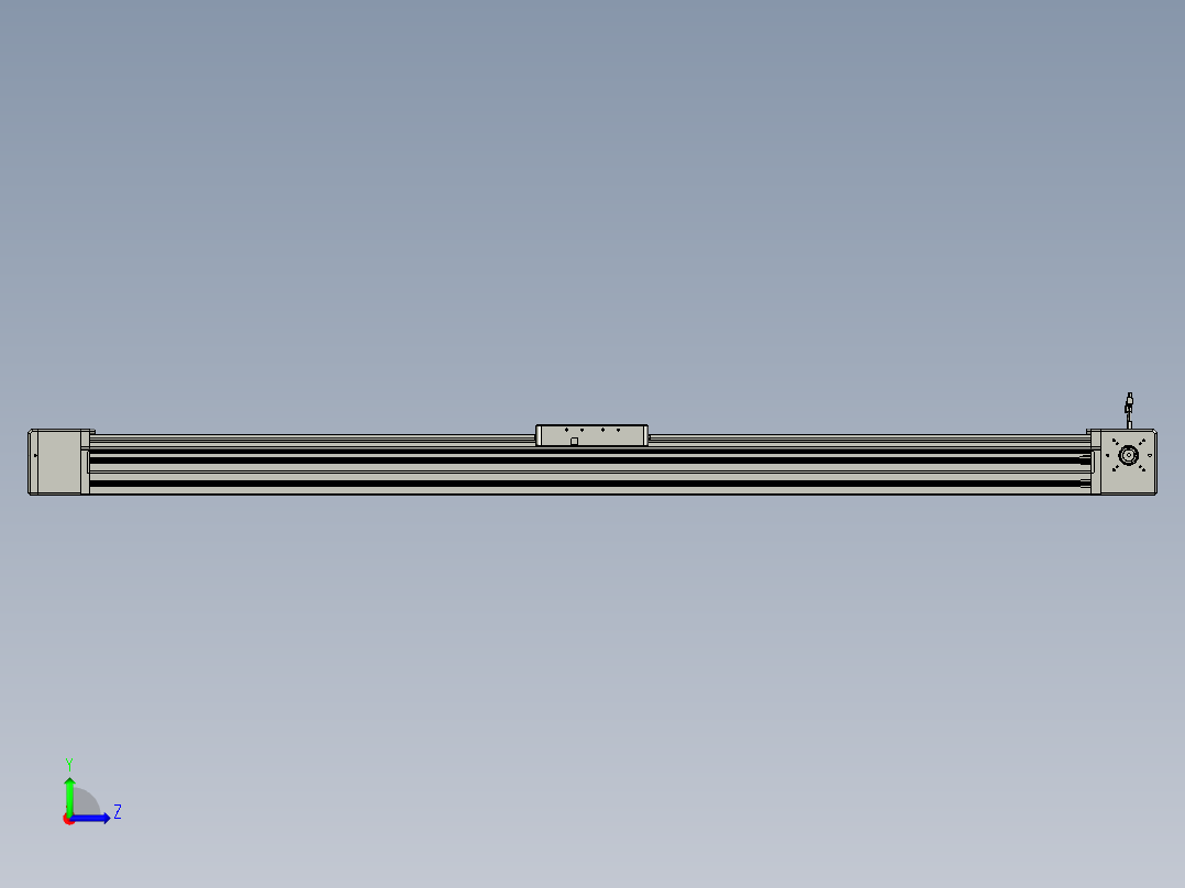 威洛博直线电机模组EB20-L224-S1850-L-ZP75-MS3-5K左视图