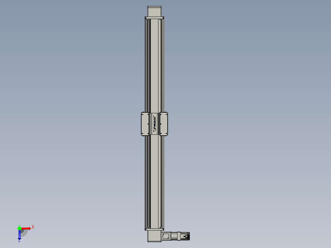 威洛博直线电机模组EB20-L224-S1850-L-ZP75-MS3-5K俯视图