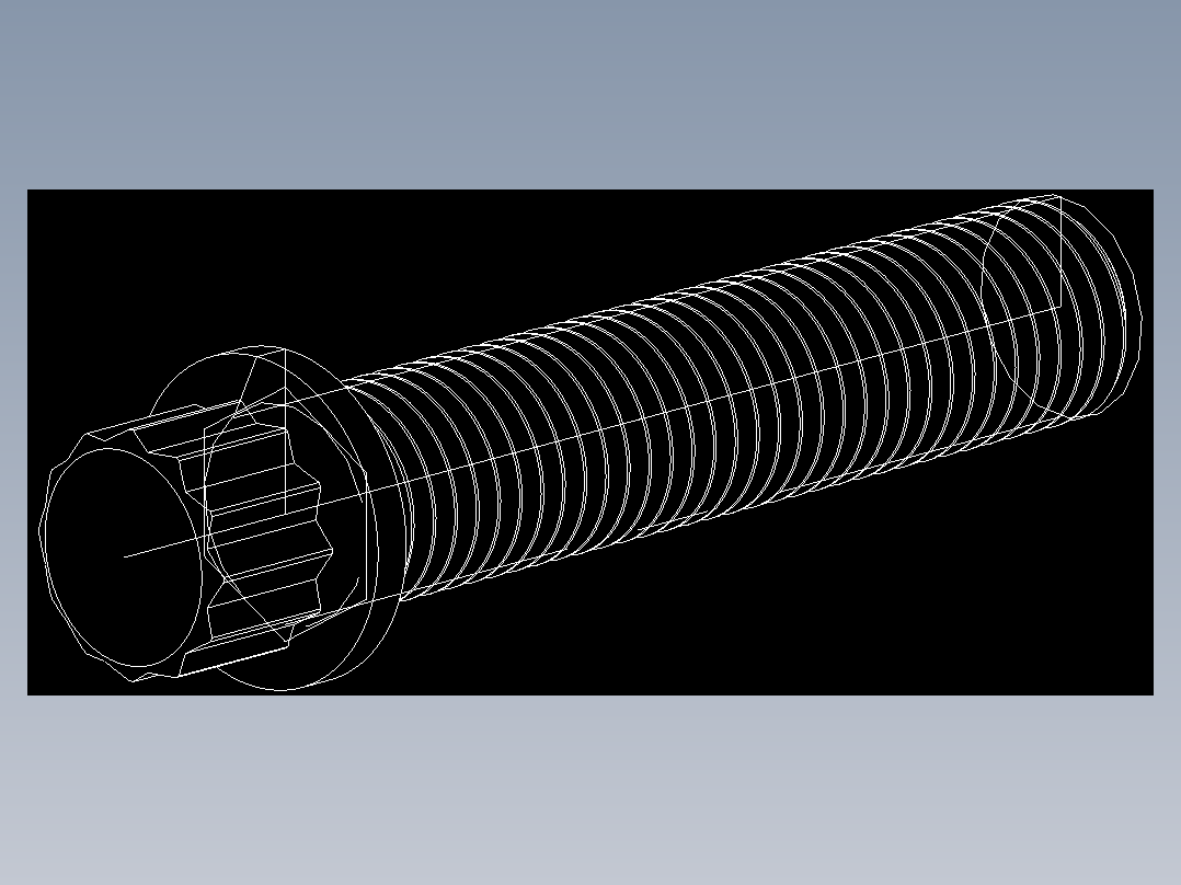 法兰头螺钉-5-16in-24 1.5long 12-point screws.DWG