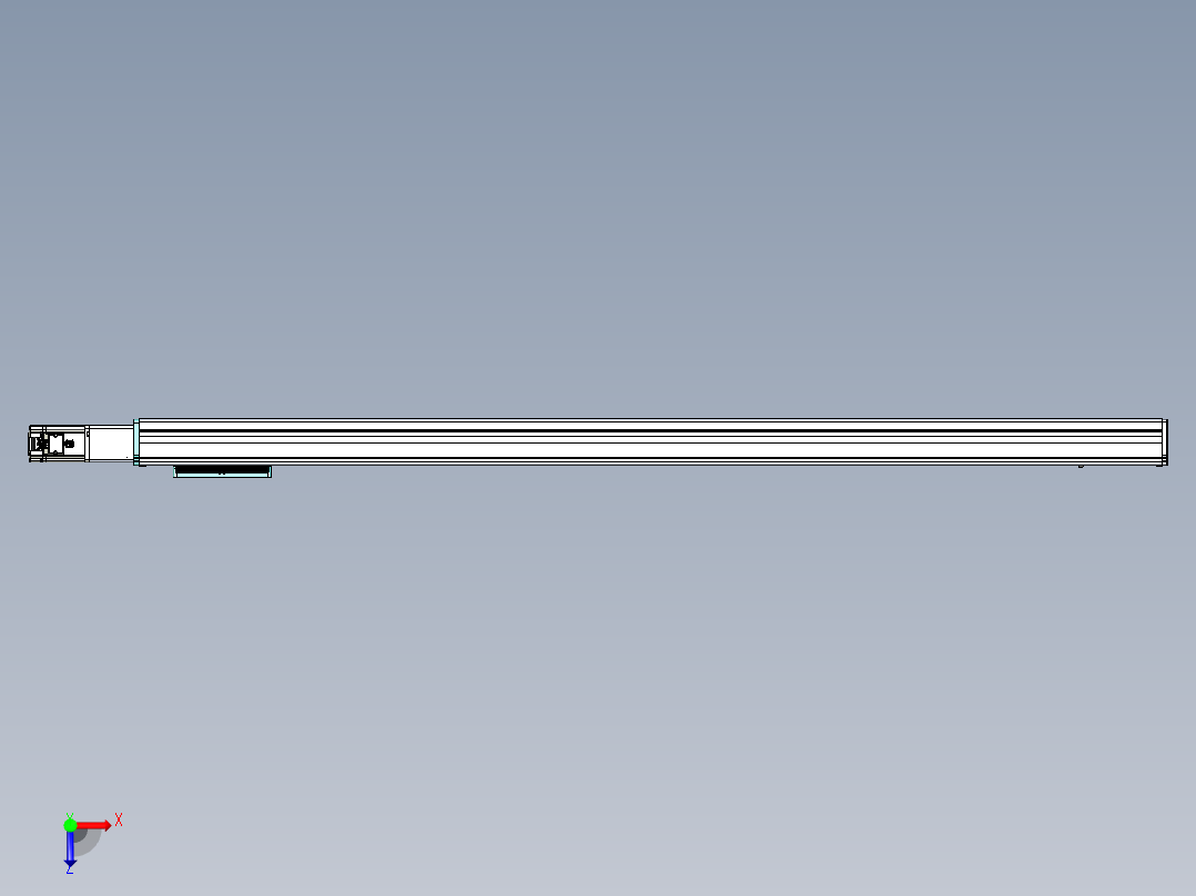 威洛博VC丝杆传动-无尘环境VC14-Lxx-C-S1400-BC-ZP40-C3俯视图