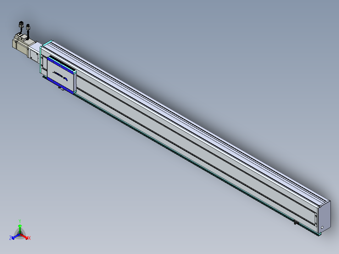 威洛博VC丝杆传动-无尘环境VC14-Lxx-C-S1400-BC-ZP40-C3正等轴测图