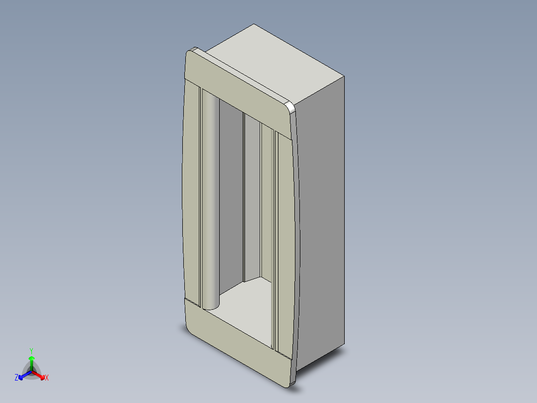 人體工學型把手ERB-3D多系列多零件图纸模型正等轴测图