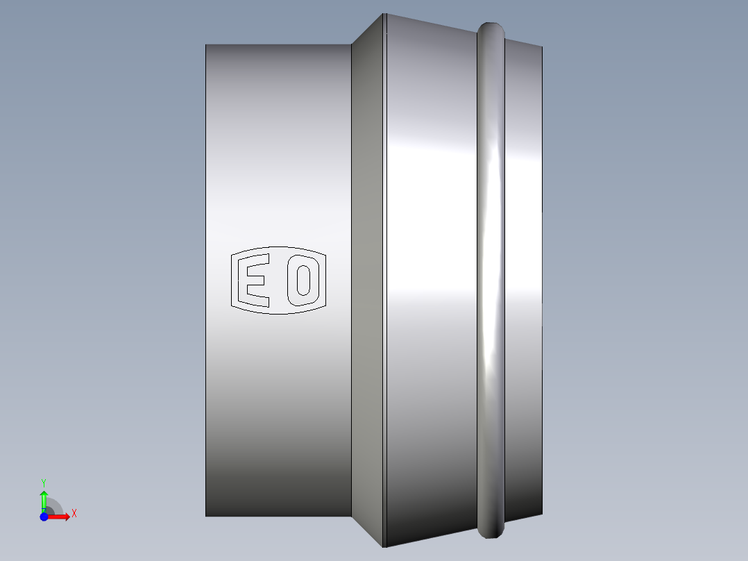 卡套式工业通用硬管接头EO_Blanking_plug_for_cones_VKA42CF前视图